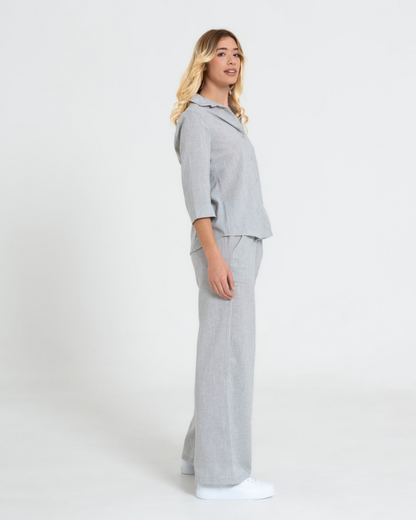 Conjunto Casual de 2 Piezas para Mujer de Estilo Clasico y Elegante