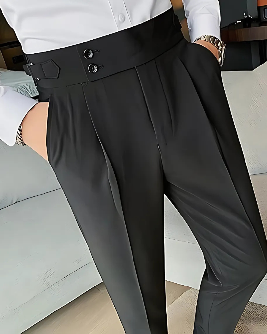 Pantalón Informal de Hombre en Colores Lisos