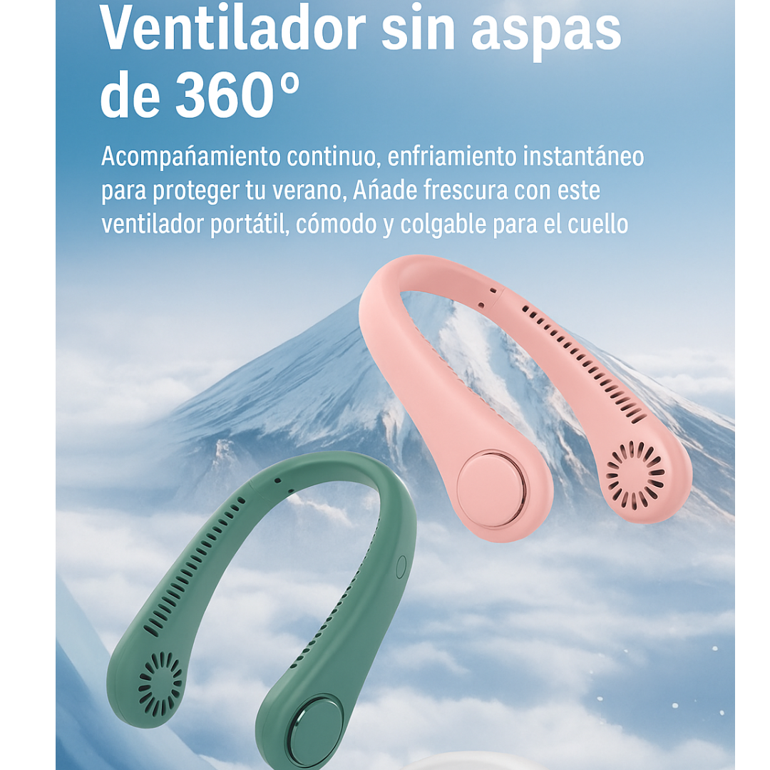 Ventilador de cuello portátil inteligente sin aspas (OFERTA 2X1)
